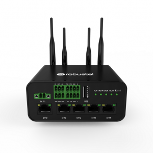 R1520 LTE industrial router with 5 Eth port