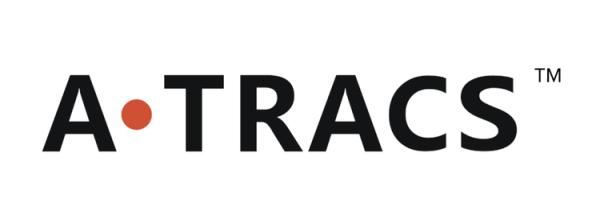 ATEL A·TRACS cloud platform map view showing a fleet of tracked devices across Ireland