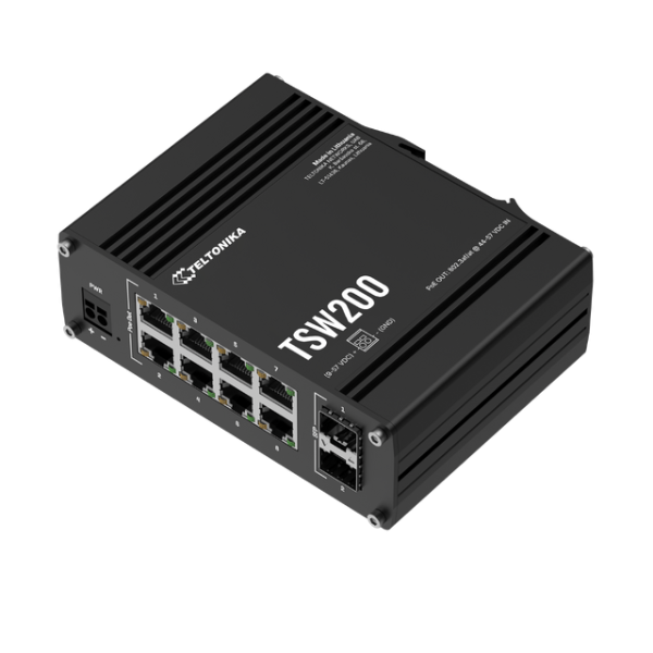 640px-TSW200_D_v2.png Teltonika TSW200 Unmanaged PoE+ Switch