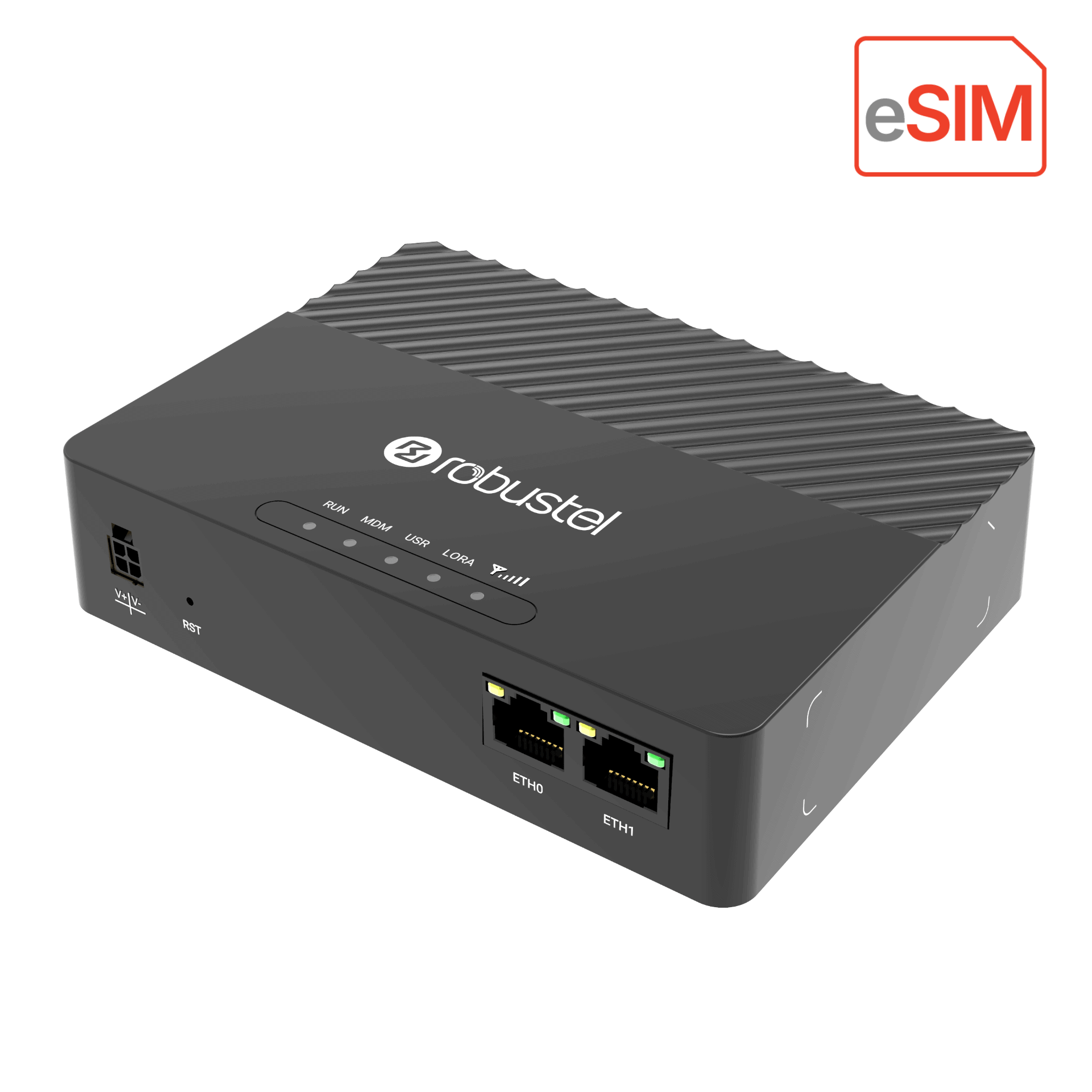 Robustel R1320LGe LoRaWAN packet forwarding gateway with eSIM
