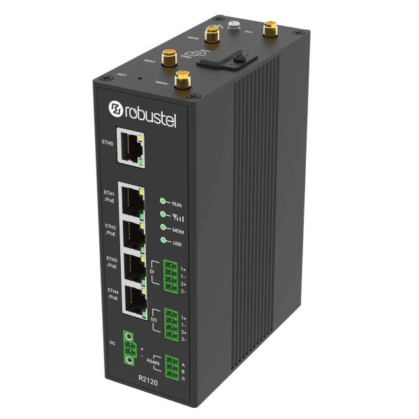 Robustel R2120 Router with PoE-PSE  CCTV Gateway