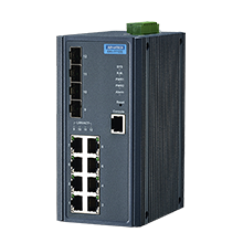 Advantech EKI-7712E-4FI industrial Ethernet switch with fibre ports