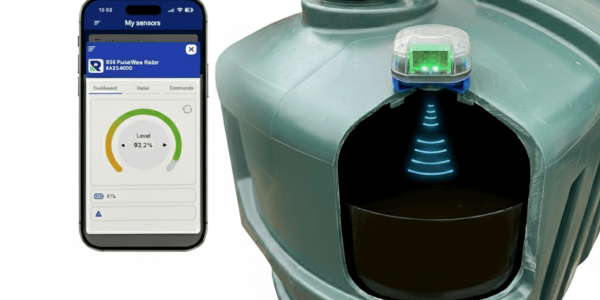 TEK 920 BLE radar level sensor for tank and water monitoring ATEX certified