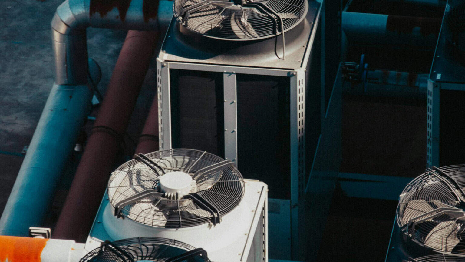Building HVAC plant where BMS data is collected by a protocol gateway