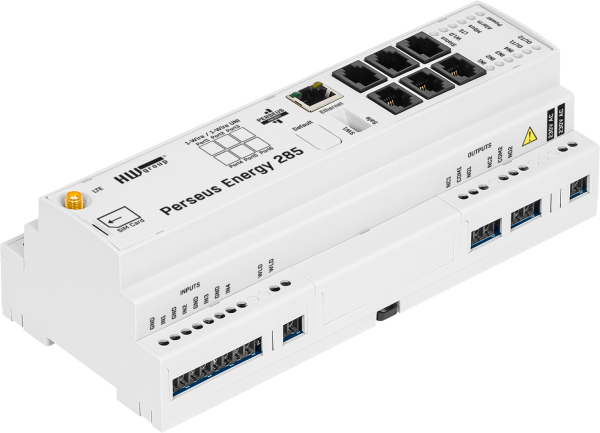 HW Group Perseus Energy 285 — DIN Rail LAN & LTE M-Bus Energy Monitoring Unit